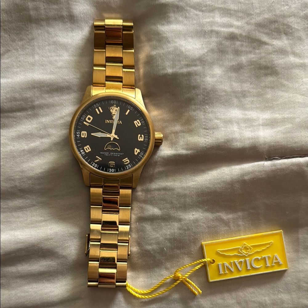 Invicta Gold and Black Watch